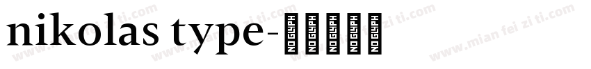 nikolas type字体转换